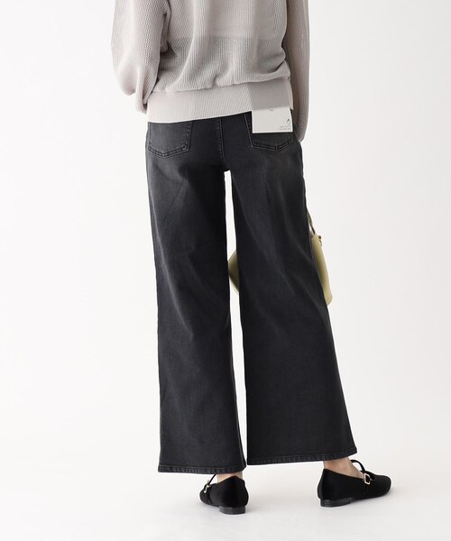 OPAQUE.CLIP（オペークドットクリップ）の「◆ストレッチバギーデニム/オーガニックコットン混【洗濯機洗い可】（デニムパンツ・レディース・ネイビー/ブルー/チャコールグレー・36/40/42/38）」の9枚目の写真