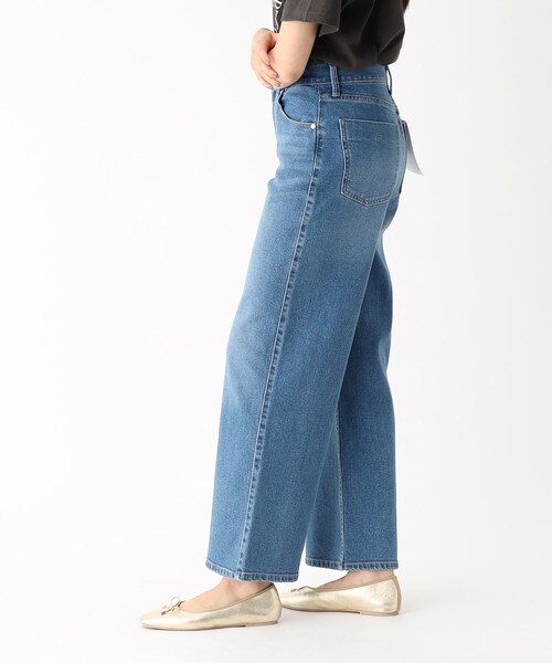 OPAQUE.CLIP（オペークドットクリップ）の「◆ストレッチバギーデニム/オーガニックコットン混【洗濯機洗い可】（デニムパンツ・レディース・ネイビー/ブルー/チャコールグレー・36/40/42/38）」の15枚目の写真