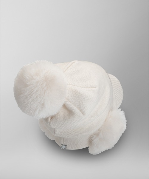 新品】デサントゴルフ CRYSTAL ファインメリノポンポン付き