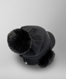 DESCENTE GOLFファインメリノポンポン付きニットキャップ DESCENTE GOLF（デサントゴルフ）の「【CRYSTAL】ファインメリノ