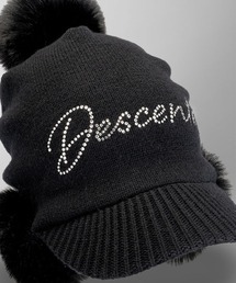 DESCENTE GOLFファインメリノポンポン付きニットキャップ DESCENTE GOLF（デサントゴルフ）の「【CRYSTAL】ファインメリノ