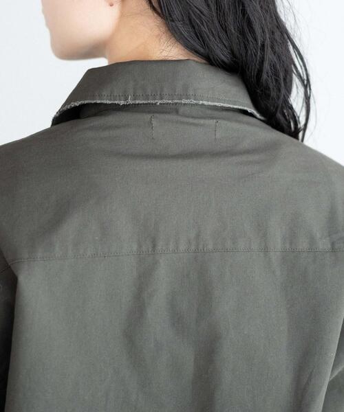 WEGO（ウィゴー）の「WEGO/ミリタリーショートシャツ（シャツ/ブラウス・レディース・カーキ/スミクロ・FREE）」の8枚目の写真