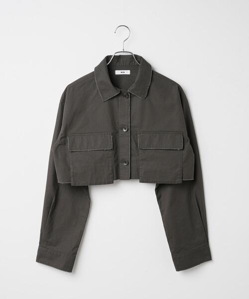 WEGO（ウィゴー）の「WEGO/ミリタリーショートシャツ（シャツ/ブラウス・レディース・カーキ/スミクロ・FREE）」の20枚目の写真