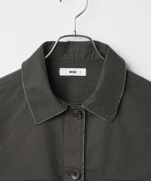 WEGO（ウィゴー）の「WEGO/ミリタリーショートシャツ（シャツ/ブラウス・レディース・カーキ/スミクロ・FREE）」の21枚目の写真