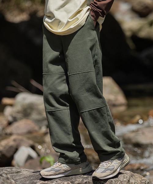 ASKYURSELF パンツ カーキ クリフメイヤー[公式] パンケーキカーゴパンツ KIDS J2516402 | KRIFF