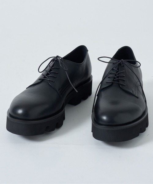 PADRONE】別注 PLAIN TOE with Chunky Sole (WATER PROOF LEATHER