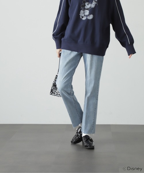 FREE'S MART（フリーズマート）の「◆[低身長サイズ/Sシリーズ]ストレートカットオフデニム（デニムパンツ・レディース・ブルー系その他/ライトインディゴブルー/ブラック系その他・SMALL/MEDIUM/X-SMALL）」の3枚目の写真