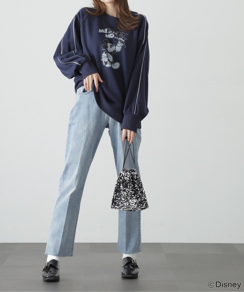 FREE'S MART（フリーズマート）の「◆[低身長サイズ/Sシリーズ]ストレートカットオフデニム（デニムパンツ・レディース・ブルー系その他/ライトインディゴブルー/ブラック系その他・SMALL/MEDIUM/X-SMALL）」の12枚目の写真