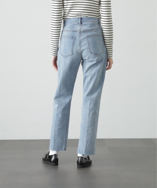 FREE'S MART（フリーズマート）の「◆[低身長サイズ/Sシリーズ]ストレートカットオフデニム（デニムパンツ・レディース・ブルー系その他/ライトインディゴブルー/ブラック系その他・SMALL/MEDIUM/X-SMALL）」の18枚目の写真