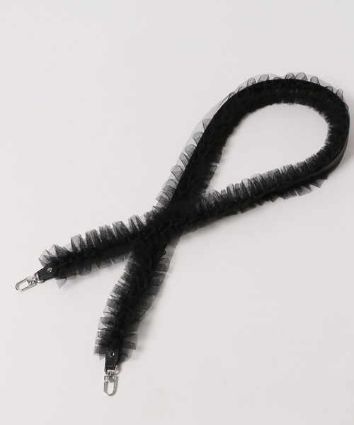 Me%(ミィパーセント)の「チュールモバイルストラップ 977893(スマホグッズ・レディース・ブラック/ベージュ/グレー・FREE)」の18枚目の写真