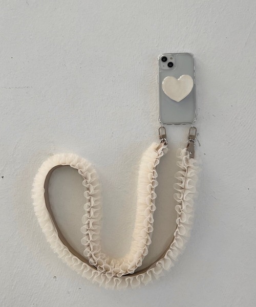 Me%(ミィパーセント)の「チュールモバイルストラップ 977893(スマホグッズ・レディース・ブラック/ベージュ/グレー・FREE)」の20枚目の写真