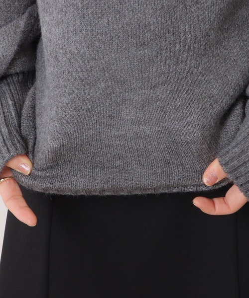 セール】ノルディック柄タートルネックニットプルオーバー（ニット