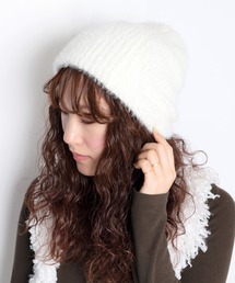 Flowering（フラワーリング）の「ミルキーカラー シャギーニット帽（ニットキャップ/ビーニー）」