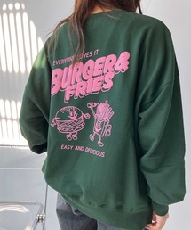 ☆ジャンクフード 発泡プリント ビッグプルオーバー