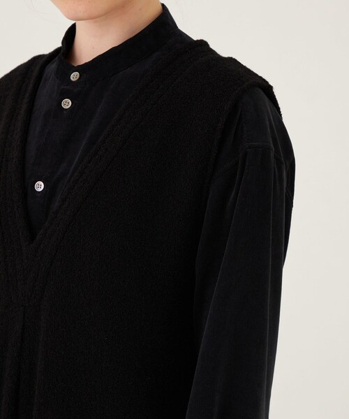 あお様　GALERIE VIE ファインブークレー　Vネックサロペット GALERIE VIE（ギャルリー ヴィー）の「ファインブークレー Vネック