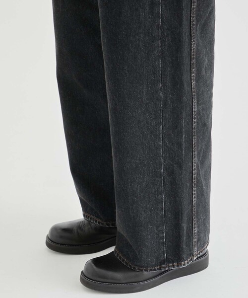 STUDIOUS(ステュディオス)の「13ozバギーデニムパンツ(デニムパンツ・メンズ・ダークグレー/ネイビー・1/2)」の9枚目の写真