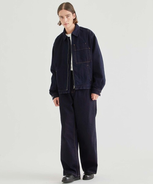 STUDIOUS(ステュディオス)の「13ozバギーデニムパンツ(デニムパンツ・メンズ・ダークグレー/ネイビー・1/2)」の11枚目の写真