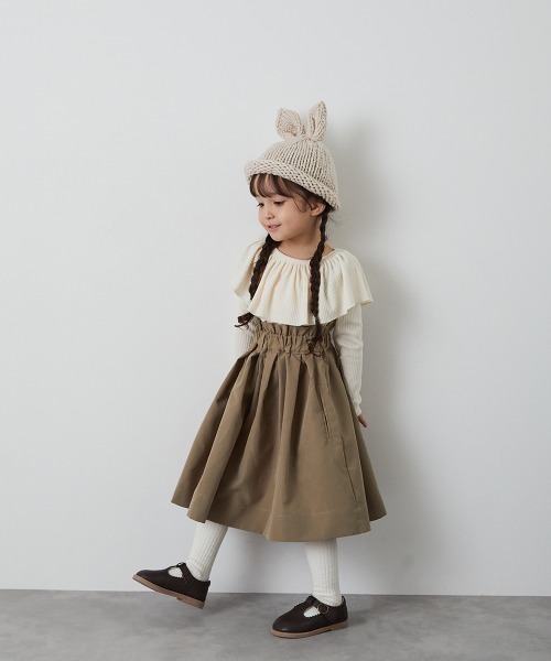 riziere（リジェール）の「ラビットニットキャップ（ニットキャップ/ビーニー・キッズ・グレー/アイボリー/ブラック/カーキ・FREE）」の14枚目の写真