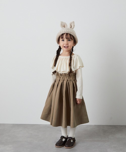 riziere（リジェール）の「ラビットニットキャップ（ニットキャップ/ビーニー・キッズ・グレー/アイボリー/ブラック/カーキ・FREE）」の15枚目の写真