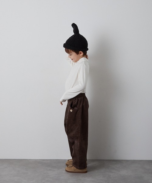 riziere（リジェール）の「ラビットニットキャップ（ニットキャップ/ビーニー・キッズ・グレー/アイボリー/ブラック/カーキ・FREE）」の7枚目の写真