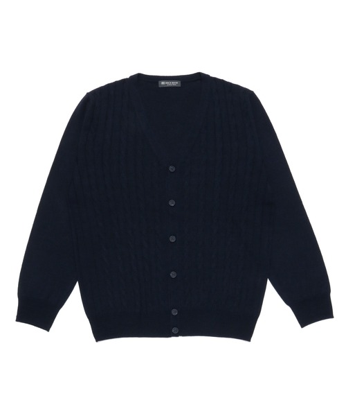 【セール】ベーシック セットインケーブルニットカーデイガン（カーディガン/ボレロ）｜TOKYO SHIRTS（トウキョウシャツ）