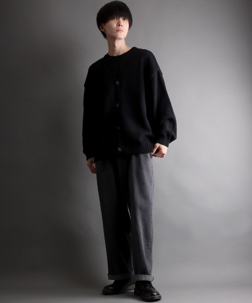 SITRY（シトリー）の「mohair like knit cardigan/モヘア ライク ニット カーディガン/カーデ（カーディガン/ボレロ・メンズ・ブラック/ネイビー/カーキ/ブルー・M/L）」の22枚目の写真