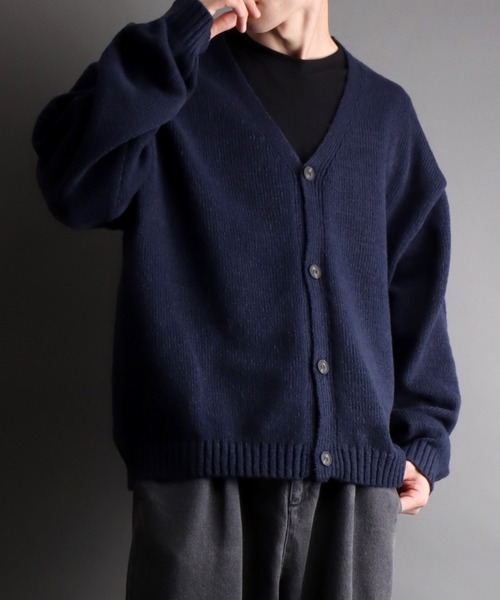 Mohair Cardigan モヘアカーディガン ネイビー MOHAIR KNIT CARDIGAN／モヘア ニットカーディガン | ショット(Schott
