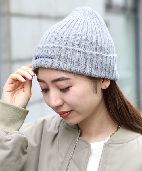 Champion(チャンピオン)の「【Champion】199-905B (492-106A) リブワッチ(ニットキャップ/ビーニー・メンズ・グレー/ネイビー・FREE)」の4枚目の写真
