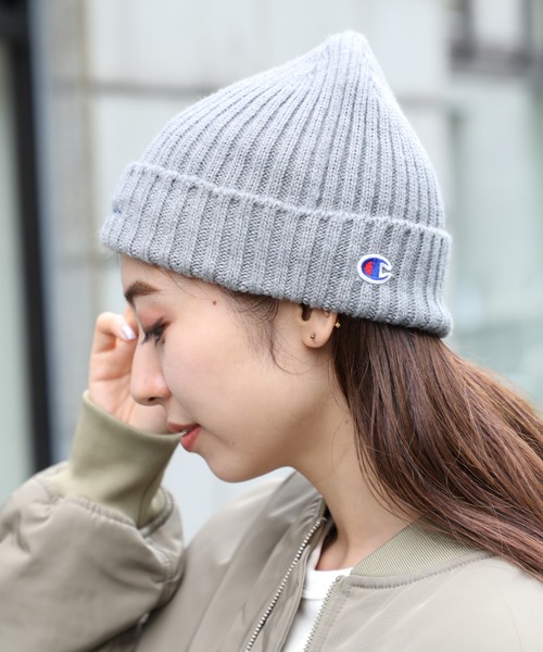 Champion(チャンピオン)の「【Champion】199-905B (492-106A) リブワッチ(ニットキャップ/ビーニー・メンズ・グレー/ネイビー・FREE)」の5枚目の写真