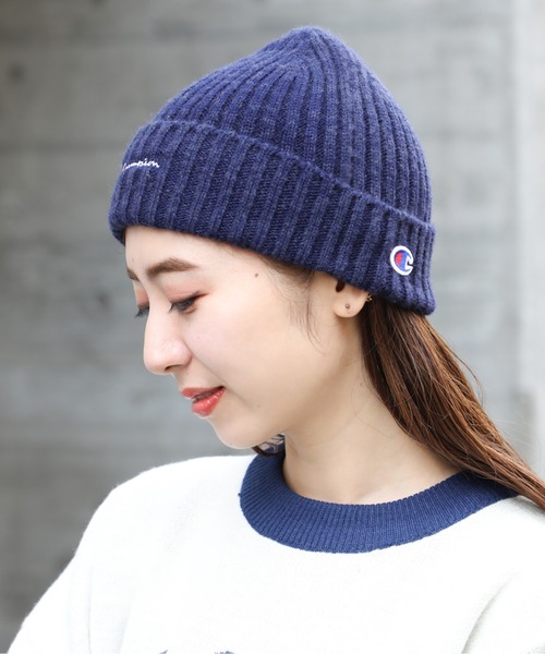 Champion(チャンピオン)の「【Champion】199-905B (492-106A) リブワッチ(ニットキャップ/ビーニー・メンズ・グレー/ネイビー・FREE)」の6枚目の写真