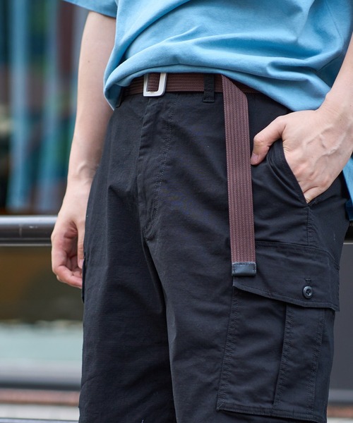Eddie Bauer(エディーバウアー)の「エラスティック ナイロン ベルト(ベルト・メンズ・サンドベージュ/ライトオレンジ系/ブラック/ネイビー/チョコ/チャコールグレー・F)」の4枚目の写真