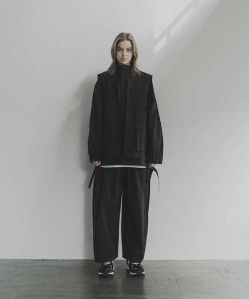 remer（リメール）の「loose UNITY layer vest / ルーズユニティレイヤーベスト（セットアップ対応）（ベスト・メンズ・チャコールグレー/ブラック・LARGE/MEDIUM/SMALL）」の15枚目の写真