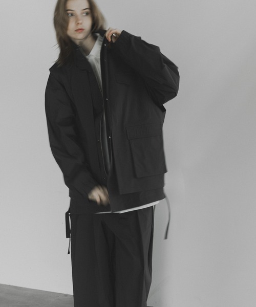 remer（リメール）の「loose UNITY layer vest / ルーズユニティレイヤーベスト（セットアップ対応）（ベスト・メンズ・チャコールグレー/ブラック・LARGE/MEDIUM/SMALL）」の4枚目の写真