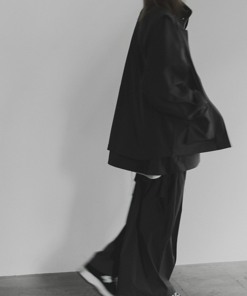 remer（リメール）の「loose UNITY layer vest / ルーズユニティレイヤーベスト（セットアップ対応）（ベスト・メンズ・チャコールグレー/ブラック・LARGE/MEDIUM/SMALL）」の5枚目の写真