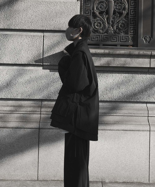 remer（リメール）の「loose UNITY layer vest / ルーズユニティレイヤーベスト（セットアップ対応）（ベスト・メンズ・チャコールグレー/ブラック・LARGE/MEDIUM/SMALL）」の9枚目の写真