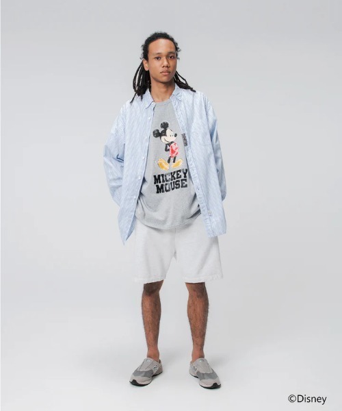 BOW WOW(バウワウ)の「MICKEY MOUSE 8812 TEE(Tシャツ/カットソー・メンズ・グレー・L/XL)」の4枚目の写真