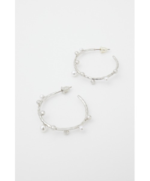 MOUSSY(マウジー)の「GRAINS HOOP イヤリング(ピアス(両耳用)・レディース・シルバー/ゴールド・FREE)」の8枚目の写真