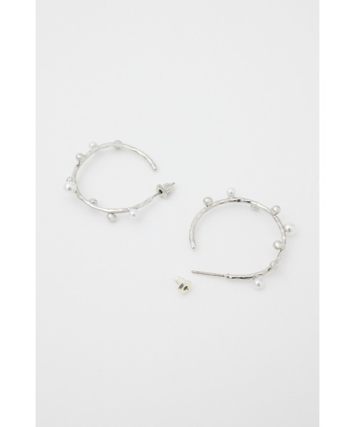 MOUSSY(マウジー)の「GRAINS HOOP イヤリング(ピアス(両耳用)・レディース・シルバー/ゴールド・FREE)」の9枚目の写真