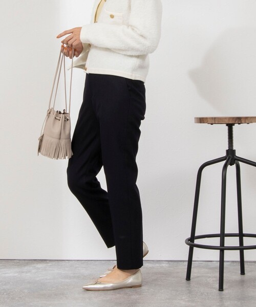 NOLLEY’S(ノーリーズ)の「サキソニーストレッチパンツ(その他パンツ・レディース・オフホワイト/ライトグレー/ネイビー・38/36/34)」の16枚目の写真