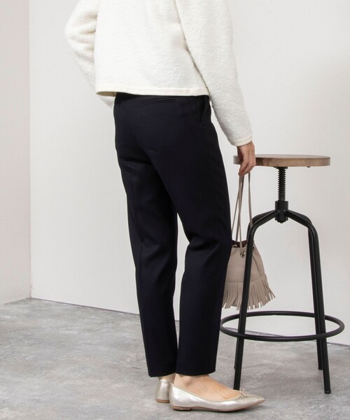 NOLLEY’S(ノーリーズ)の「サキソニーストレッチパンツ(その他パンツ・レディース・オフホワイト/ライトグレー/ネイビー・38/36/34)」の14枚目の写真