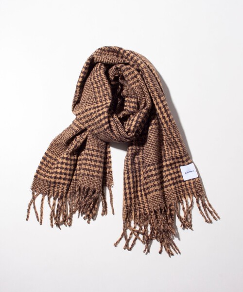 GLOSTER（グロスター）の「【GLOSTER/グロスター】ループヤーンボリュームフリンジマフラー（マフラー・メンズ・ベージュ系その他/ブラック系その他/ホワイト系その他2/ブルー系その他7/グリーン系その他・FREE）」の5枚目の写真