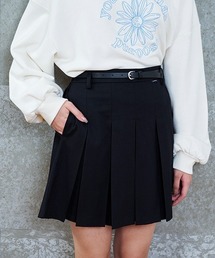 LOVETOXIC | ベルト付無地ボックスプリーツスカパン(スカート)