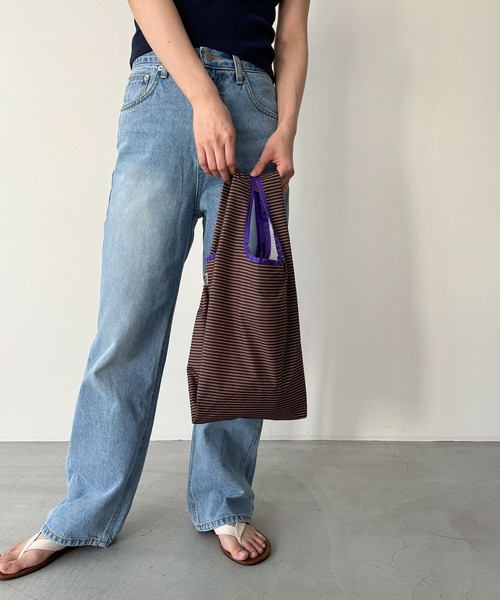 CANAL JEAN(キャナルジーン)の「Miller ミニエコバッグ(エコバッグ/サブバッグ・レディース・ブラウン/ブルー/サックスブルー・ONE SIZE)」の2枚目の写真