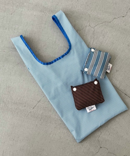 CANAL JEAN(キャナルジーン)の「Miller ミニエコバッグ(エコバッグ/サブバッグ・レディース・ブラウン/ブルー/サックスブルー・ONE SIZE)」の6枚目の写真