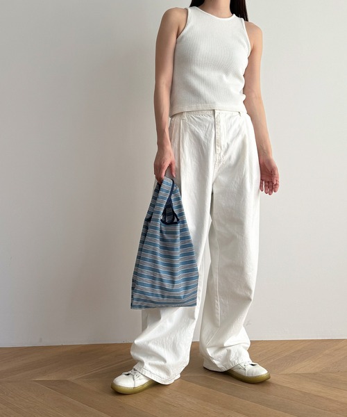 CANAL JEAN(キャナルジーン)の「Miller ミニエコバッグ(エコバッグ/サブバッグ・レディース・ブラウン/ブルー/サックスブルー・ONE SIZE)」の10枚目の写真