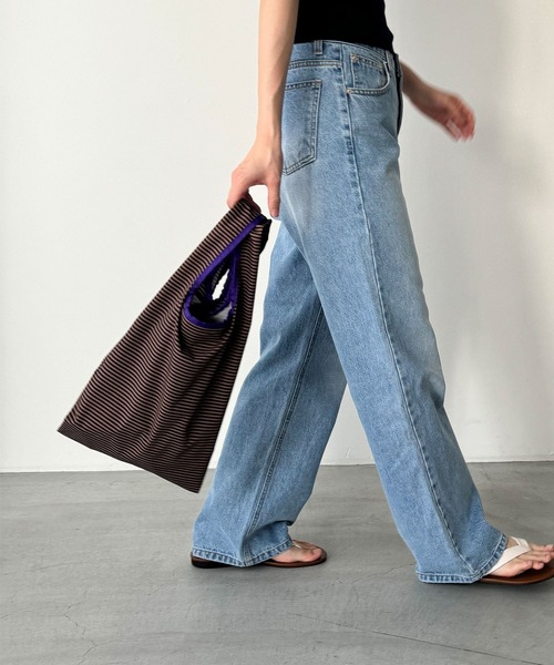 CANAL JEAN(キャナルジーン)の「Miller ミニエコバッグ(エコバッグ/サブバッグ・レディース・ブラウン/ブルー/サックスブルー・ONE SIZE)」の4枚目の写真