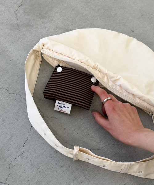 CANAL JEAN(キャナルジーン)の「Miller ミニエコバッグ(エコバッグ/サブバッグ・レディース・ブラウン/ブルー/サックスブルー・ONE SIZE)」の5枚目の写真