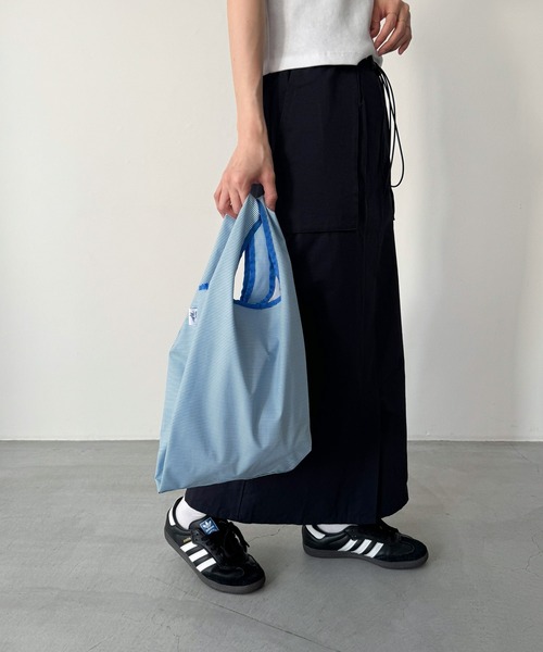 CANAL JEAN(キャナルジーン)の「Miller ミニエコバッグ(エコバッグ/サブバッグ・レディース・ブラウン/ブルー/サックスブルー・ONE SIZE)」の7枚目の写真