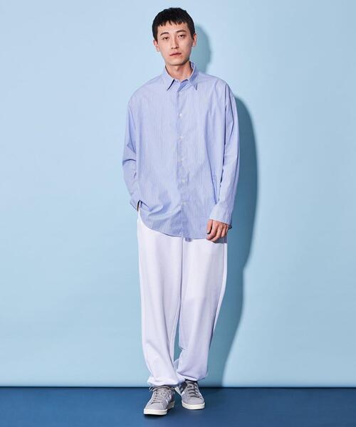 CITEN（シテン）の「＜CITEN＞ストライプ オーバー シャツ（シャツ/ブラウス・メンズ・ライトブルー・M/L）」の8枚目の写真
