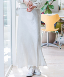 Rouge vif | バイヤスロングスカート(スカート)